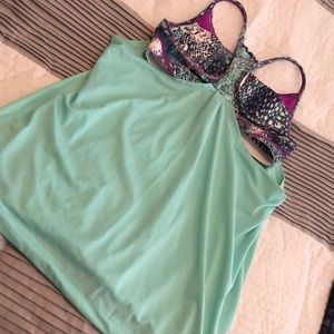 Fabletics tank with built in bra